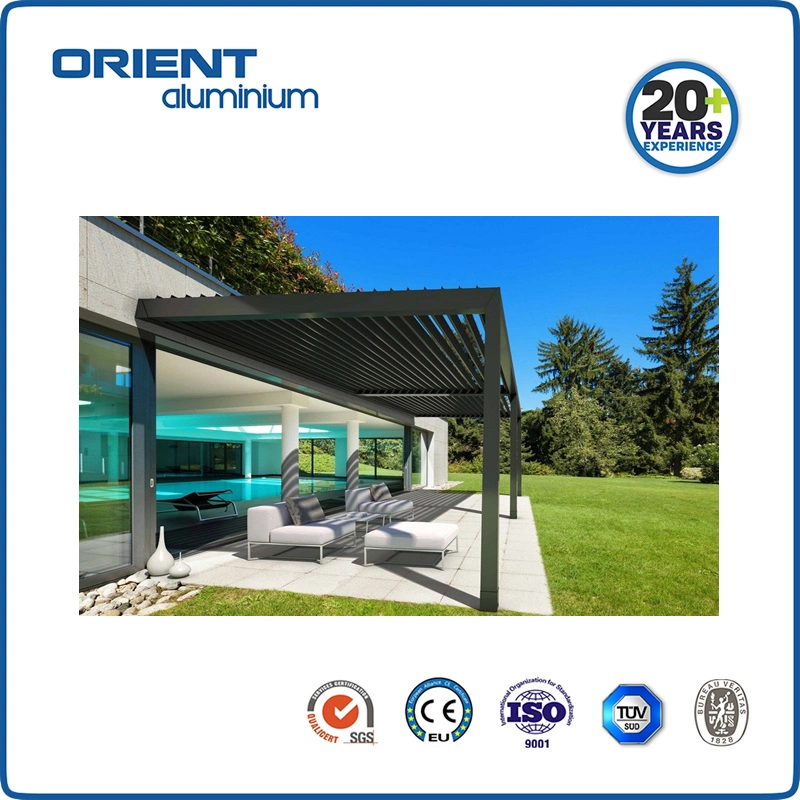 Modern Pergola Aluminum 4X3 Outdoor Garden Gazebo 8 X 12 Electric Pergola Louvre Chinese Garden Gazebo Manufacturers