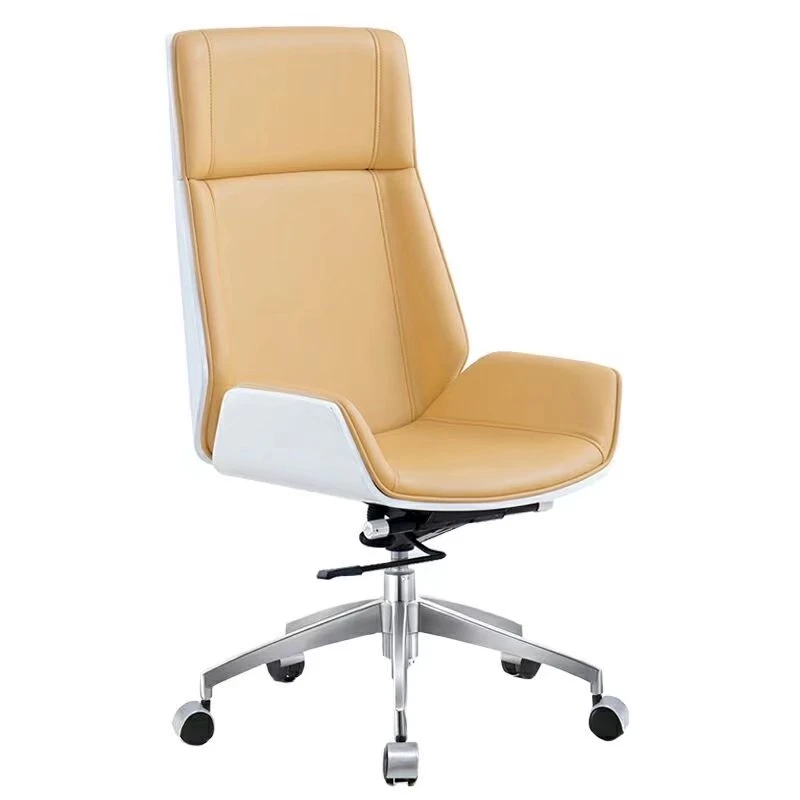 Luxury Bent Plywood Executive Leather Office Chair Conference Chair