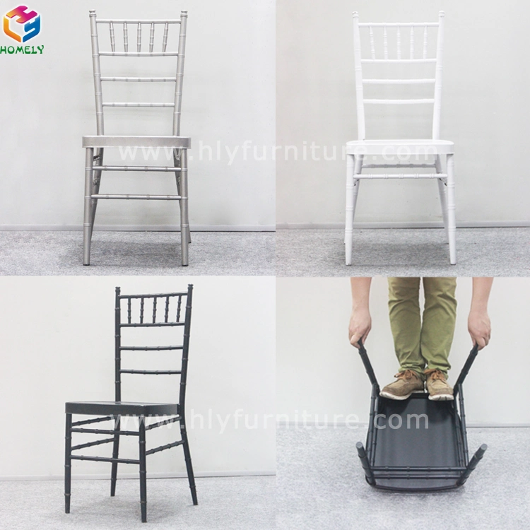 Restaurant Furniture Wedding Metal Iron Aluminum Chiavari Chair for Events