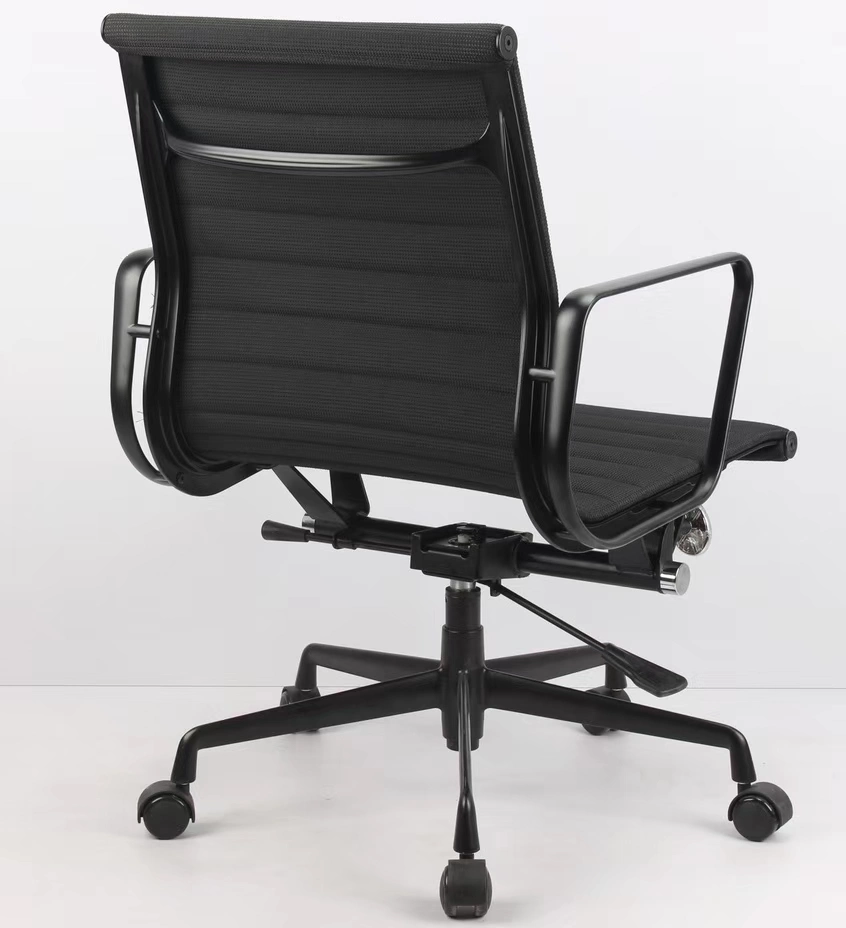 Short Back Aluminum Frame Office Armchair