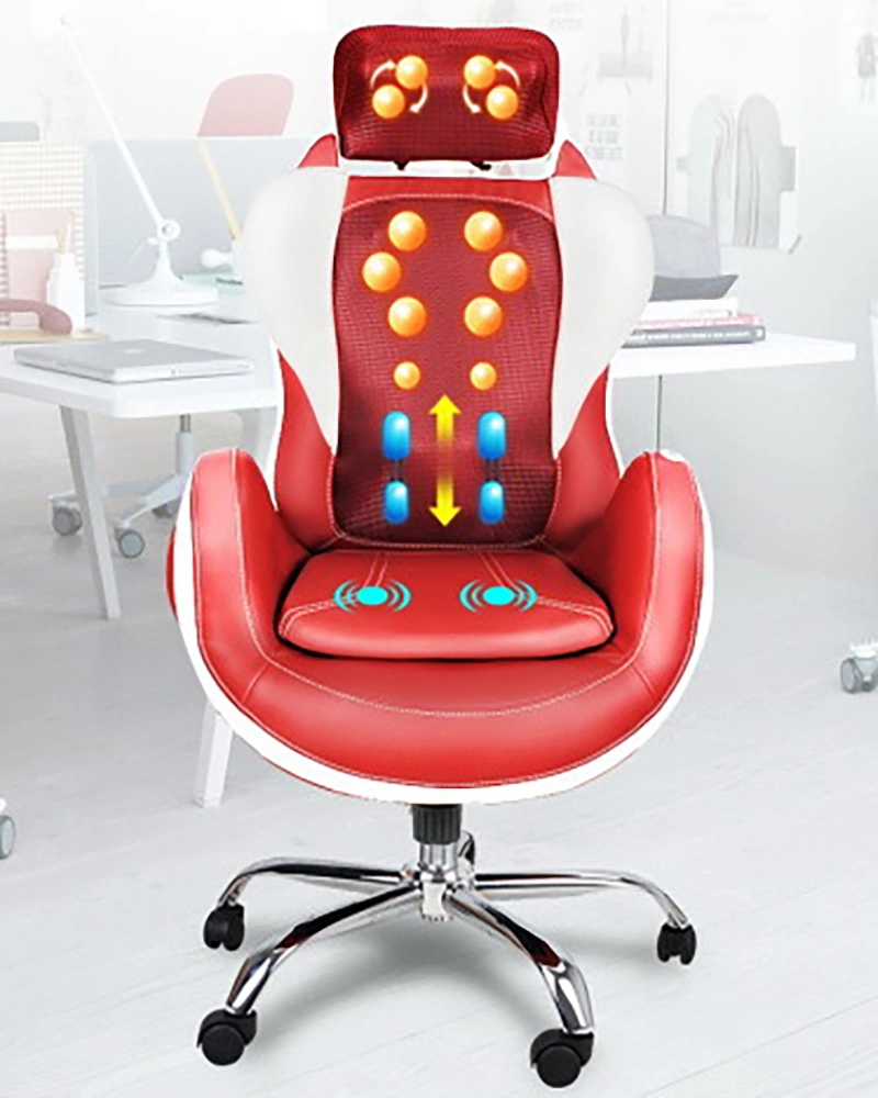 Best Ergonomic Office Massage Chair PU Leather Shiatsu Kneading Leisure Massage Reclining Chair