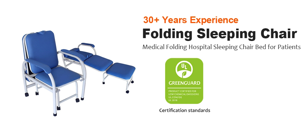 New Hot Best Selling Hospital Furniture Equipment off-White 3 Way Folding Lounge Wholesale Folding Sleeping Chair