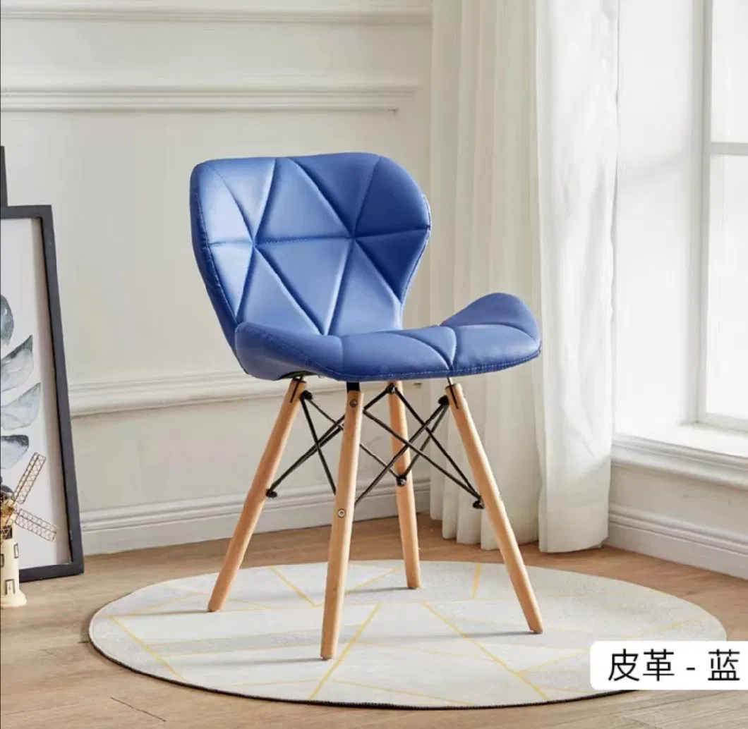 Luxury Modern Cheap Furniture Wood White PU Leather Barber Sillas Dining Chair