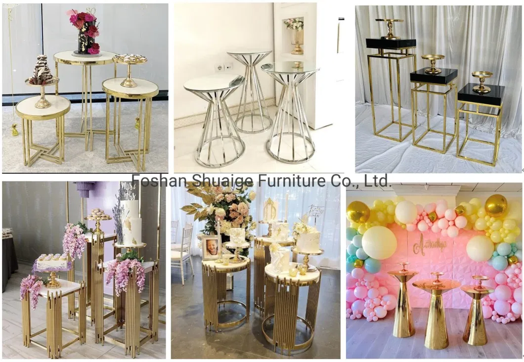 Popular Modern Style Gold Metal PU Cushion Dinning Chairs