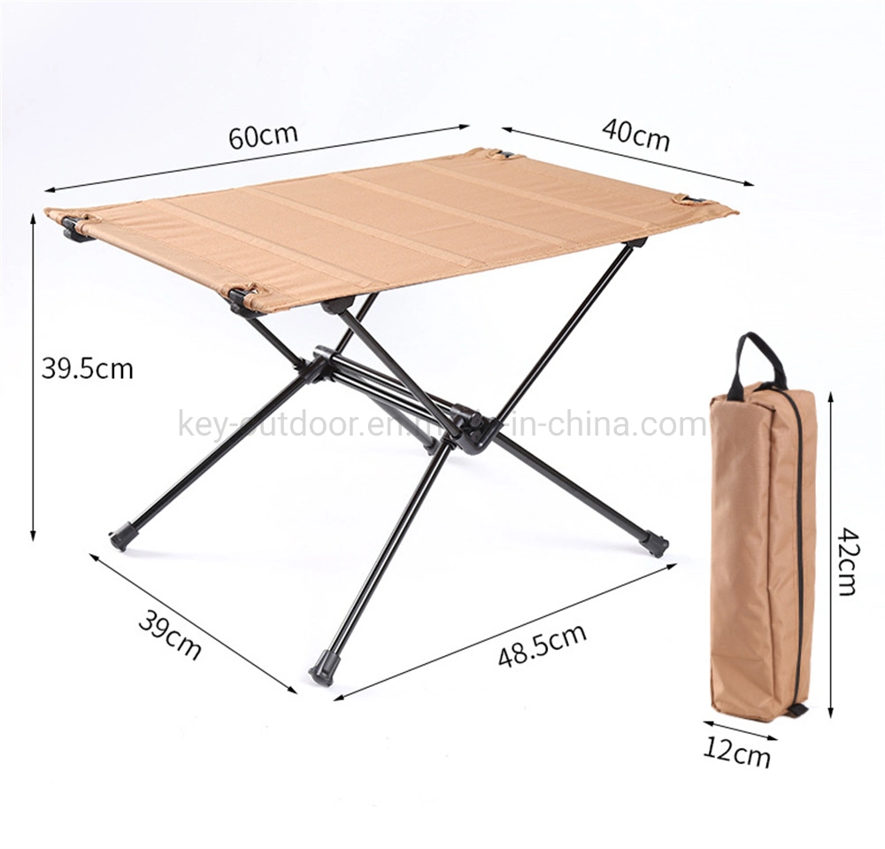 Outdoor Ultralight Aluminum Desk Foldable Camping Picnic Furniture Table Custom Portable Travel BBQ Fishing Beach Camping Table