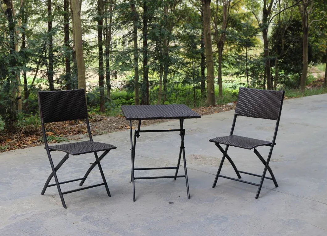 Outdoor Furniture Patio Garden Folding Table and Chair 3 PCS