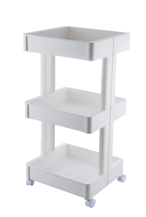 Mobile Shelving Unit Slim Slide-out Storage Tower Pantry Shelves Cabinet