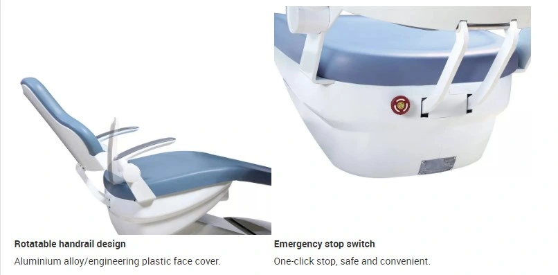 Safety Dental Unit Chair Luxury Set with Free Light Cure for Portable Dental Chair/Dental Clinic Chair