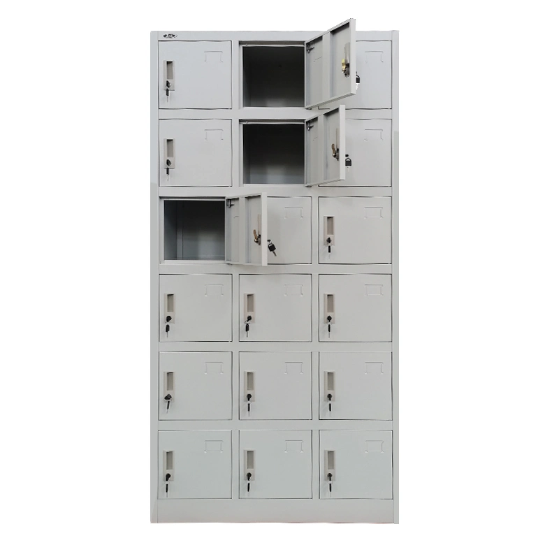 15 Doors Metal Storage Cabinet with Card Slot Organizer Shoes and Bags Steel Locker for Office Home Bank School Gym