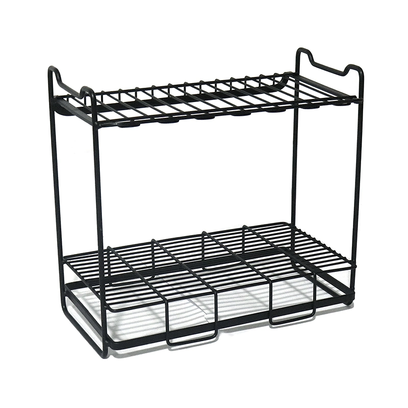 Goldmak Shoe Rack Metal Display Stand Two Tiers Shoe Shelf Customized Display Rack