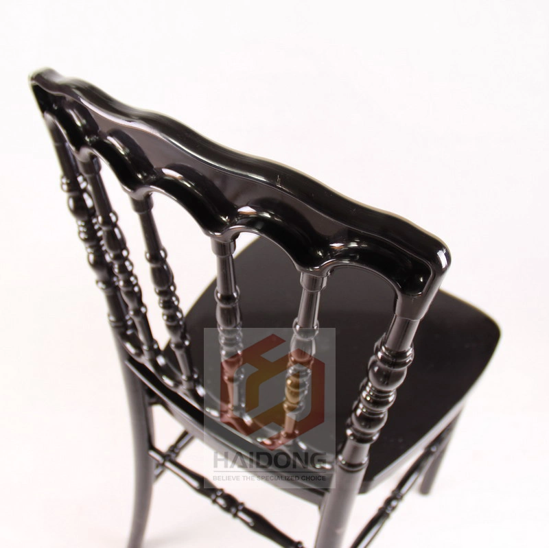 Black Color Acrylic PC Plastic Chaise Napoleon Chairs Wedding