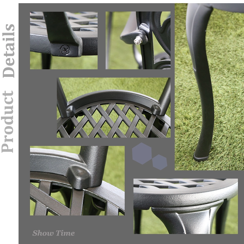 Aluminum Garden Dining Chair Rustproof Patio Chair Stackable Beach Chair