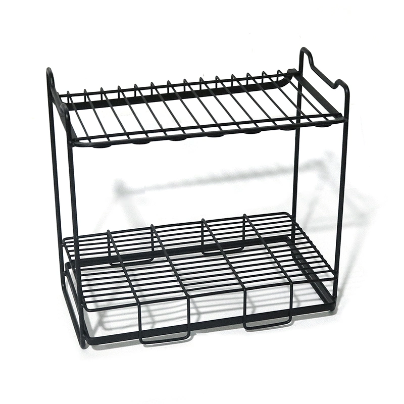 Goldmak Shoe Rack Metal Display Stand Two Tiers Shoe Shelf Customized Display Rack