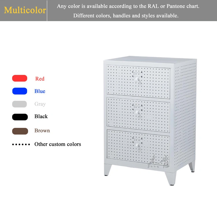 Small Hollow out Steel Shoe Cabinet with Feet