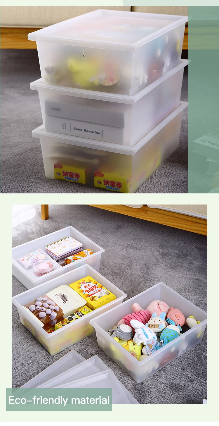 PP Household Stackable Storage Food Shoes Sundries Toys 3PCS Set Plastic Storage Organizer