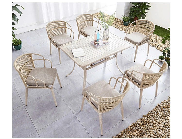 Wholesale Aluminum Outdoor Dining Chair Metal Stackable Outdoor Industrial Restaurant Chair