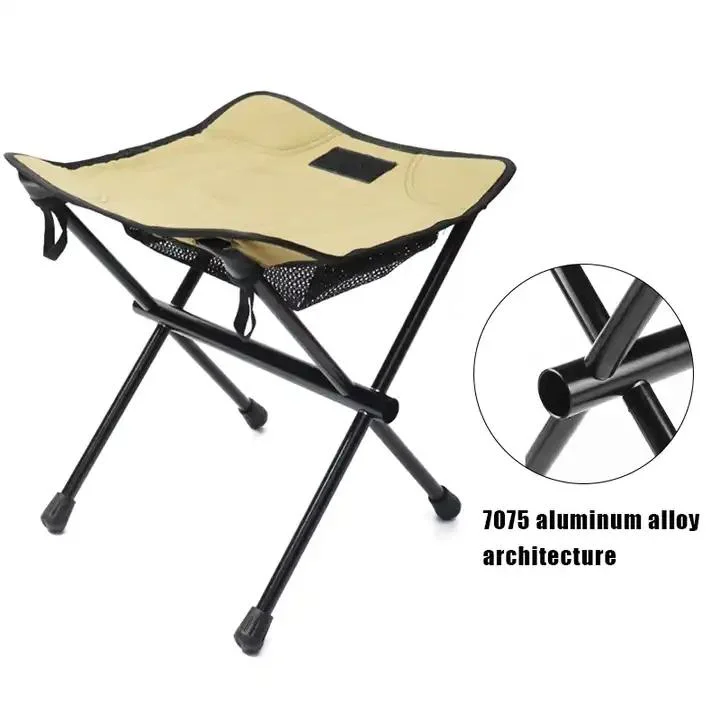 Mini Folding Maza Stool Aluminum Alloy Small Camping Outdoor Metal Maza Stool