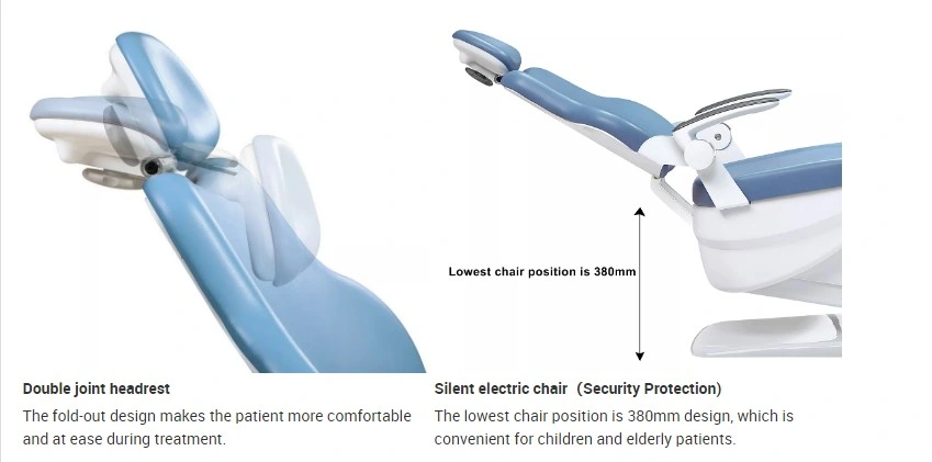 Safety Dental Unit Chair Luxury Set with Free Light Cure for Portable Dental Chair/Dental Clinic Chair