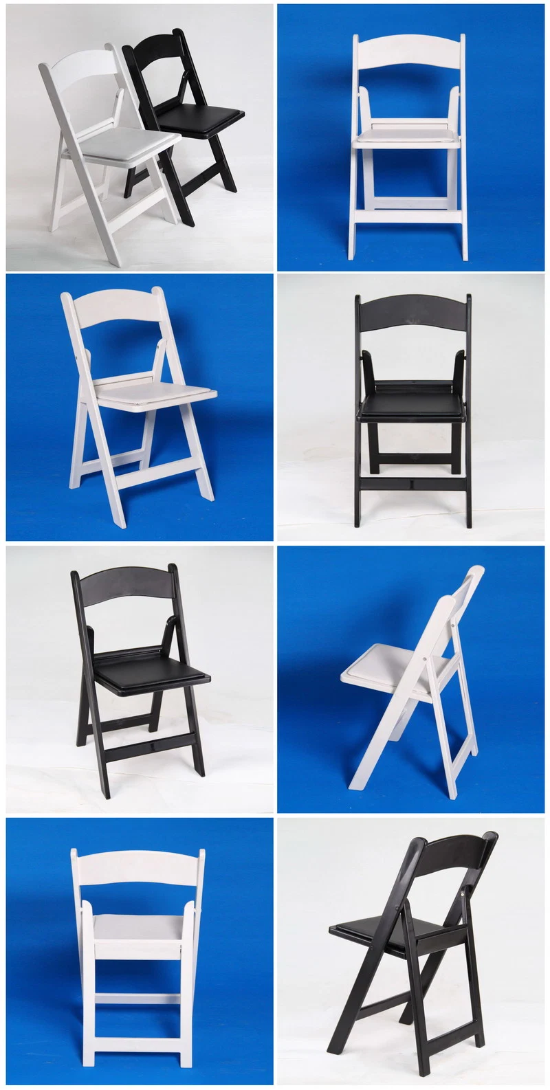 Plastic Resin Silla Avantgarde Garden Folding Wedding Chair