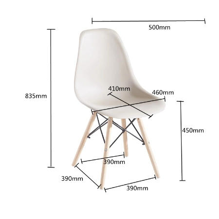 Sillas Comedor Modern Clear Plastic Transparent Wooden Legs Dining Chairs for Sale