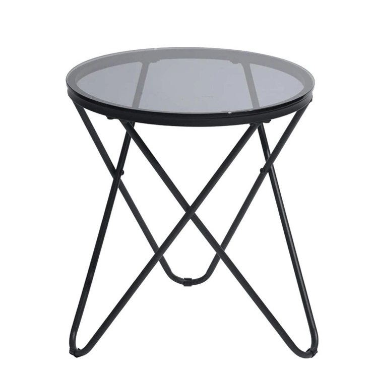 Modern Wholesale Home Restaurant Dining Hotel Garden Furniture Console Coffee Cafe Office Glass Round Desk Table