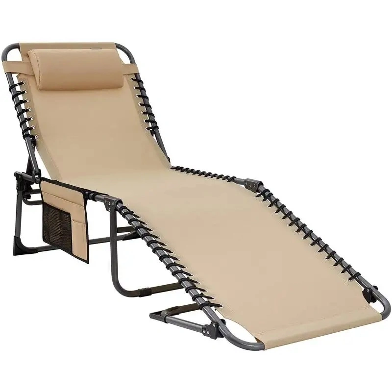 4-Position Chaise Lounger Chair Sun Recliner