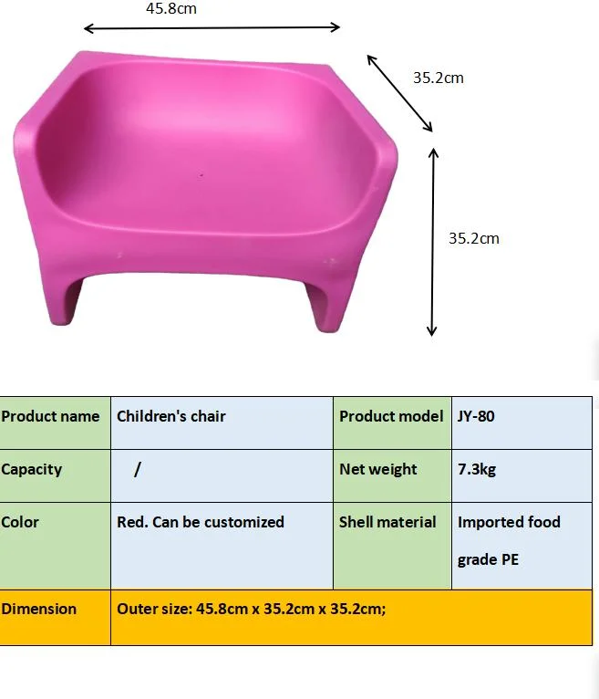 Modern Small Cheap Wholesale Monoblock Seat Stackable LLDPE material Plastic Chair