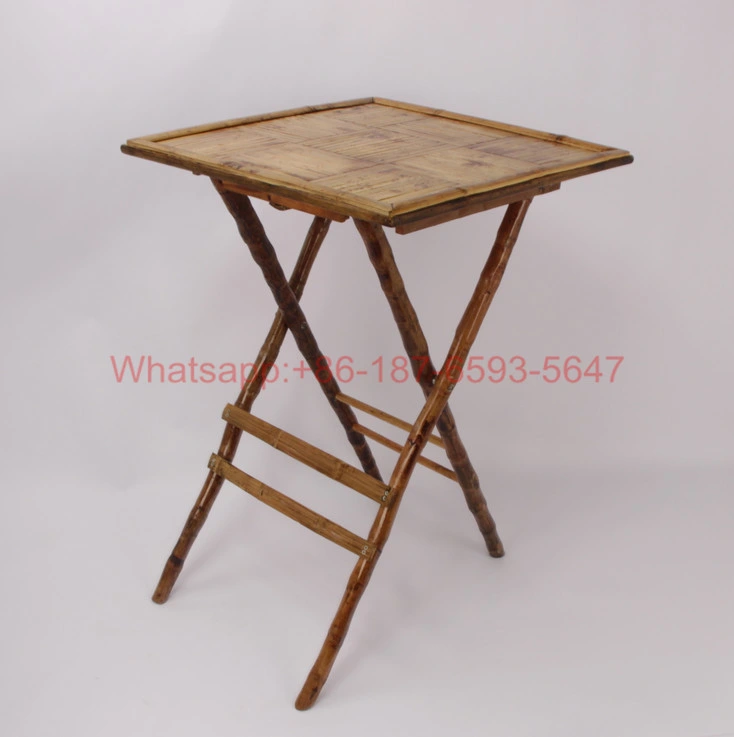 Outdoor Bamboo Folding Table and Barstools