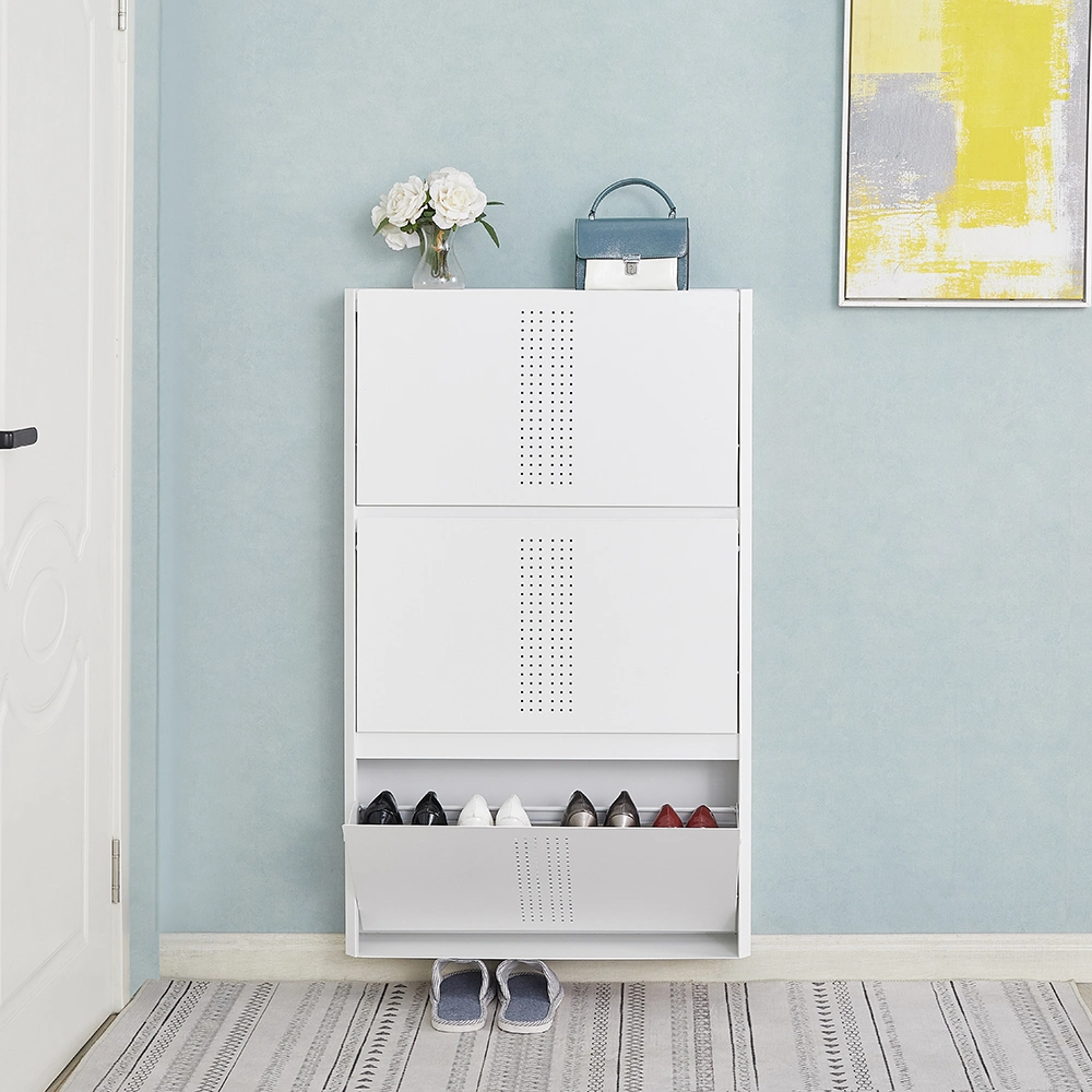 Tall Mirror Doors Home Use Flip-Down Shoe Cabinet Modern Ultra-Thin Space Saving Shoe Racks Cabinet Zapatera