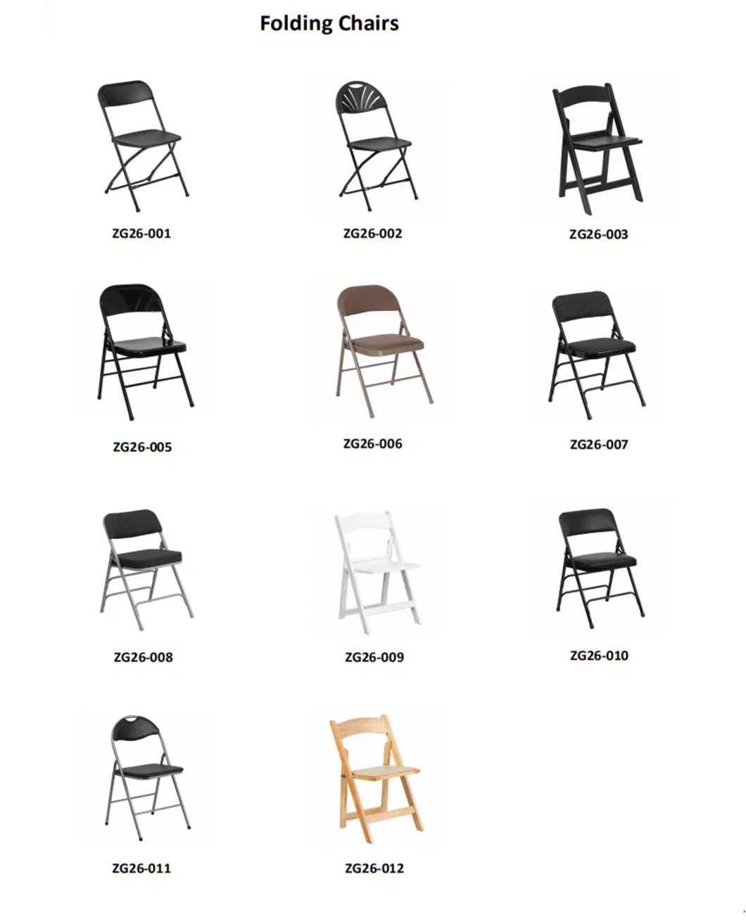 Hot Sale Cheap Modern PP plastic Metal Simple Garden Modern Folding Chair for Outdoor and Indoor (ZG26-005)