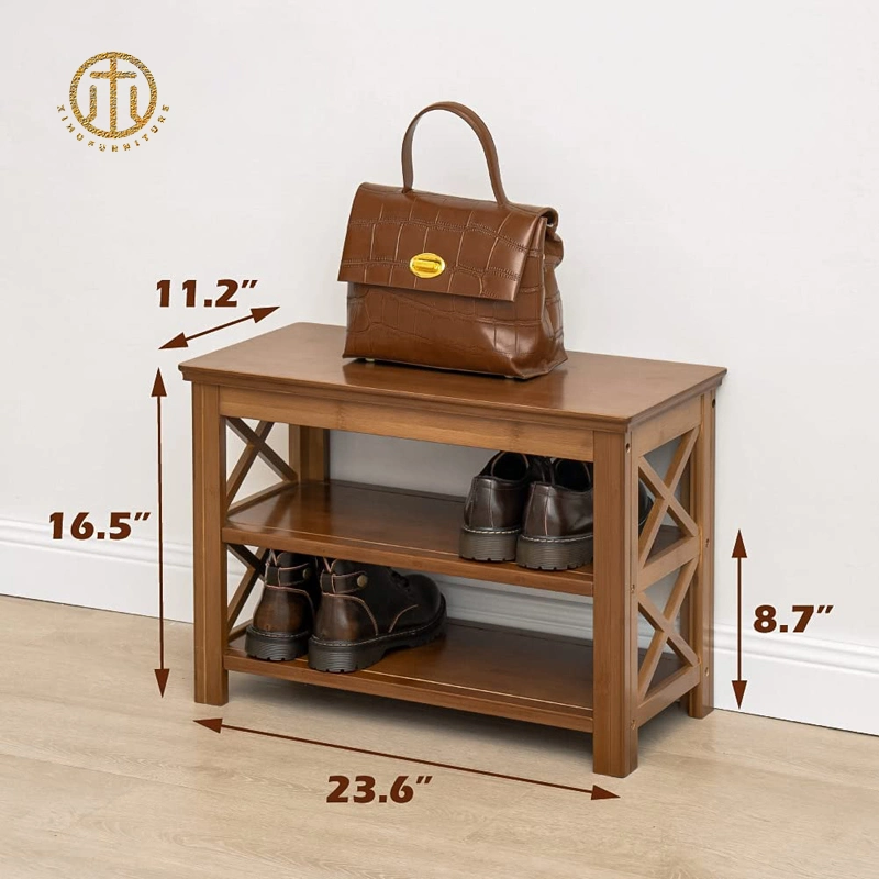 Wooden Simple Modern Brown Wall Home Door Shoe Cabinet