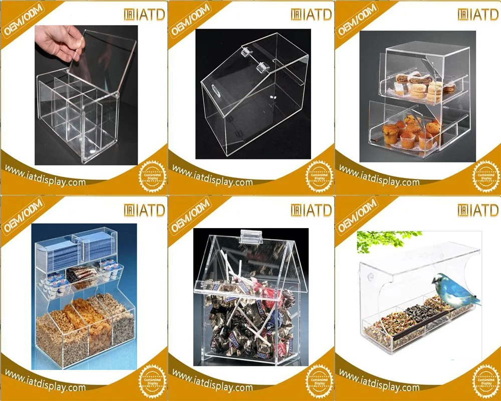 Custom Top Quality Clear Acrylic Drop Front Shoe Display Box