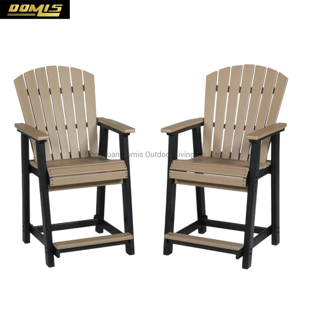 New Style Outdoor Garden Adirondack Chair Furniture Outdoor HDPE Bar Stool