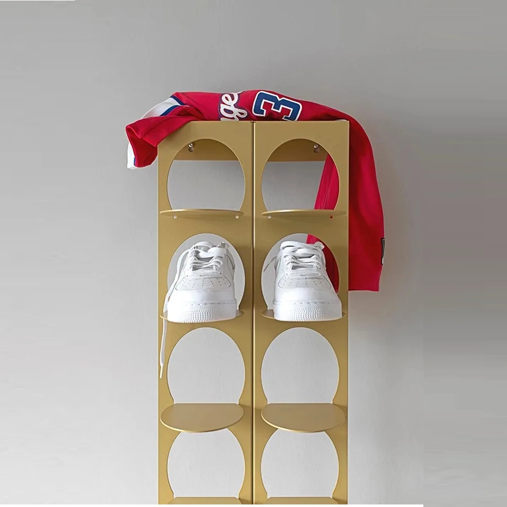 Wall Mounted Powder Coated Aluminium Metal Shoe Rack