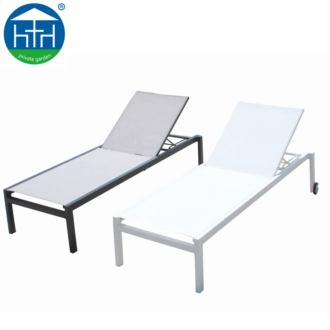 Outdoor Furniture Textilene Sun Lounger Garden Set Dw-Cl011 Chaise Lounge