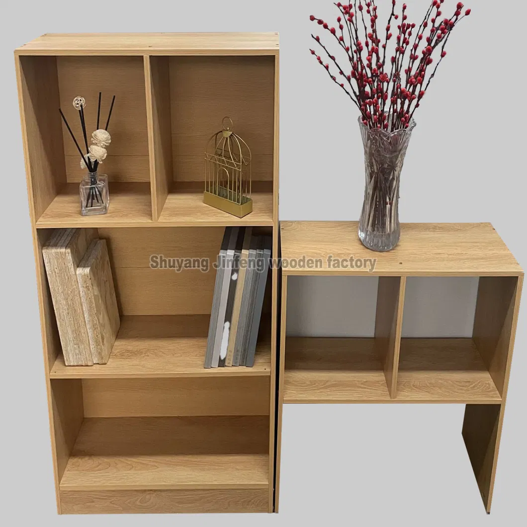 Wood Grain Color or Solid Color Simple Bookshelf