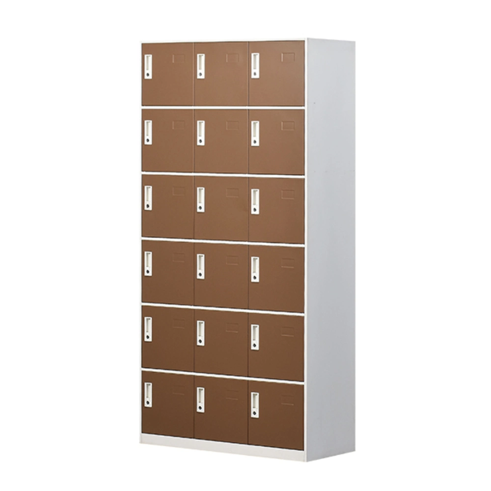 Space Saving Furniture 18 Door Metal Steel Gym Locker School Wardrobe Mini Almirah Shoe Cabinet