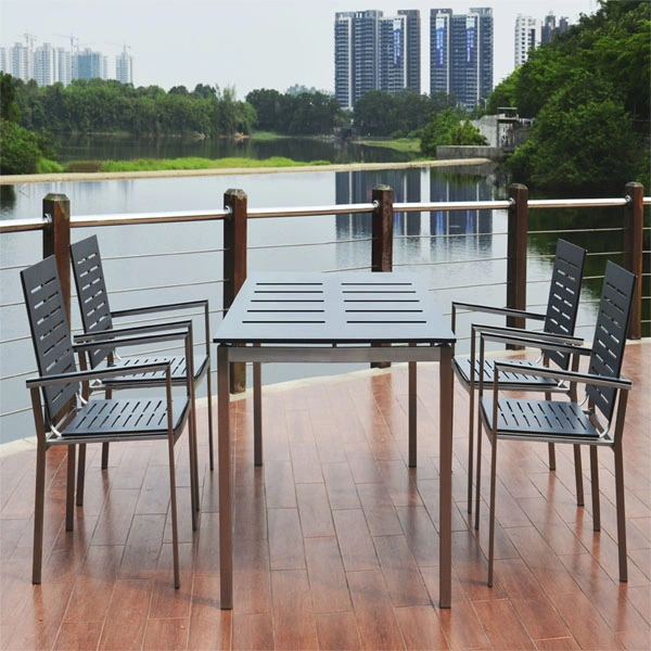 HPL Melamine Board Marine Plywood Dinner Table for Outdoor Garden Furniture