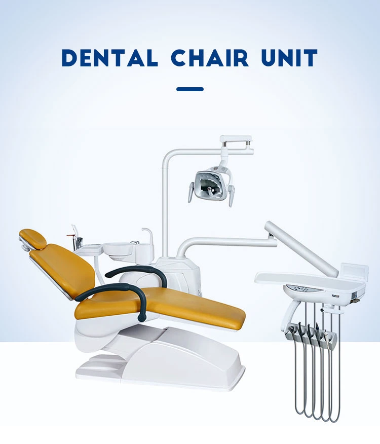 CE Certified Hard Leather Dental Unit with Computer Controlled Dental Chair