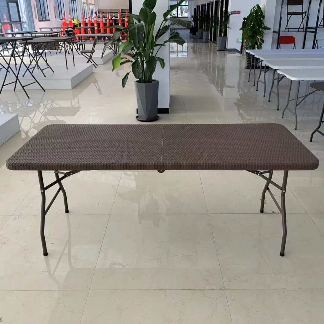 2m Long Plastic Folding Table, Garden Furniture Table