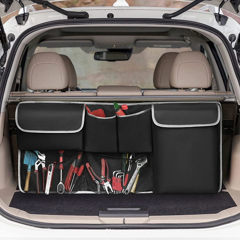 Outdoor Folding Trunk Organizer Hanging Car Storage Seat Back Bag