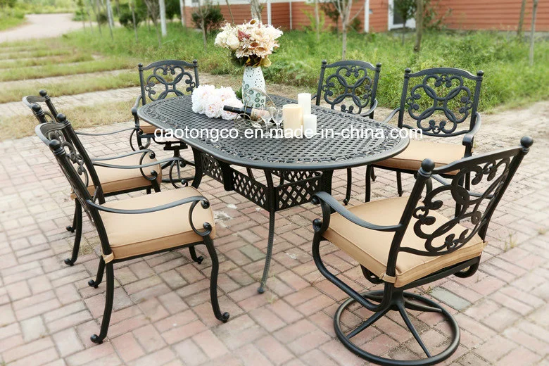 Outsunny 3 Piece Antique Style Outdoor Furniture Patio Bistro Dining Set in Black Color