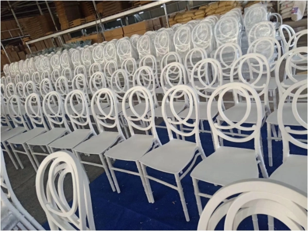 Stackable Infinity White Resin Phoenix Chair for Wedding Event Party Rental