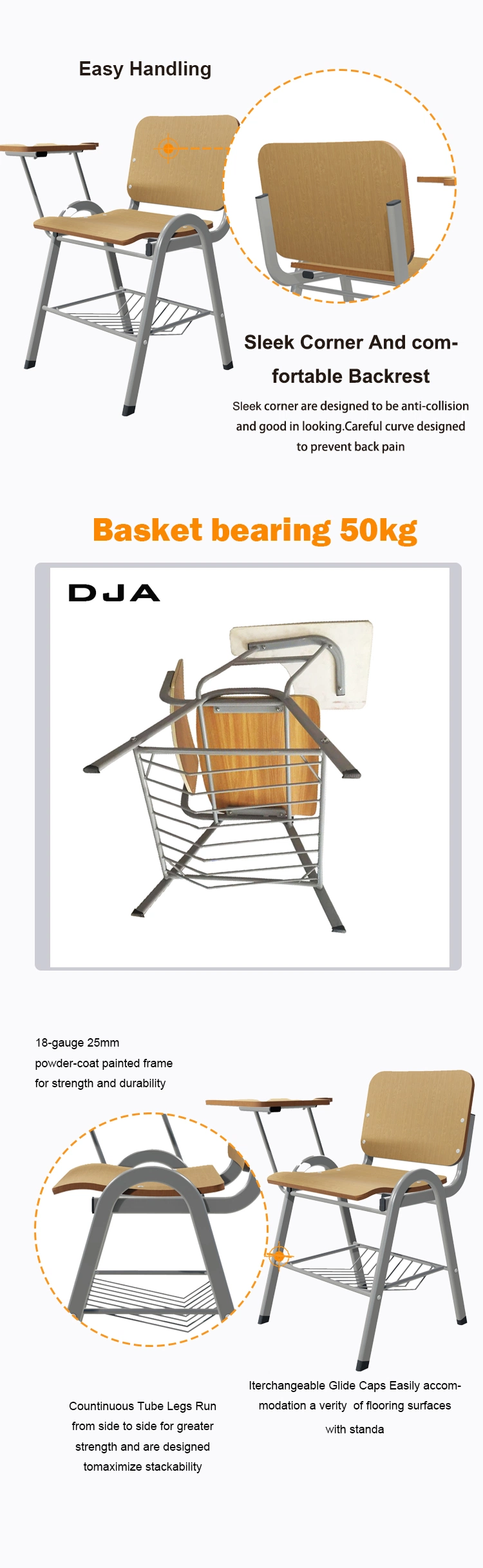 White Cheap Outdoor Used Metal Conference School Wholesale Folding Chairs