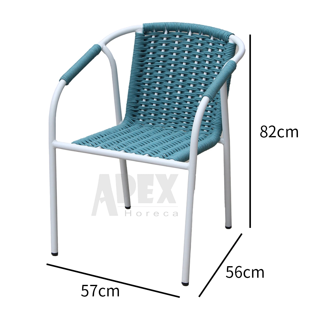 Outdoor Garden Balcony Furniture Casual Portable Metal Dining Chair Wholesale