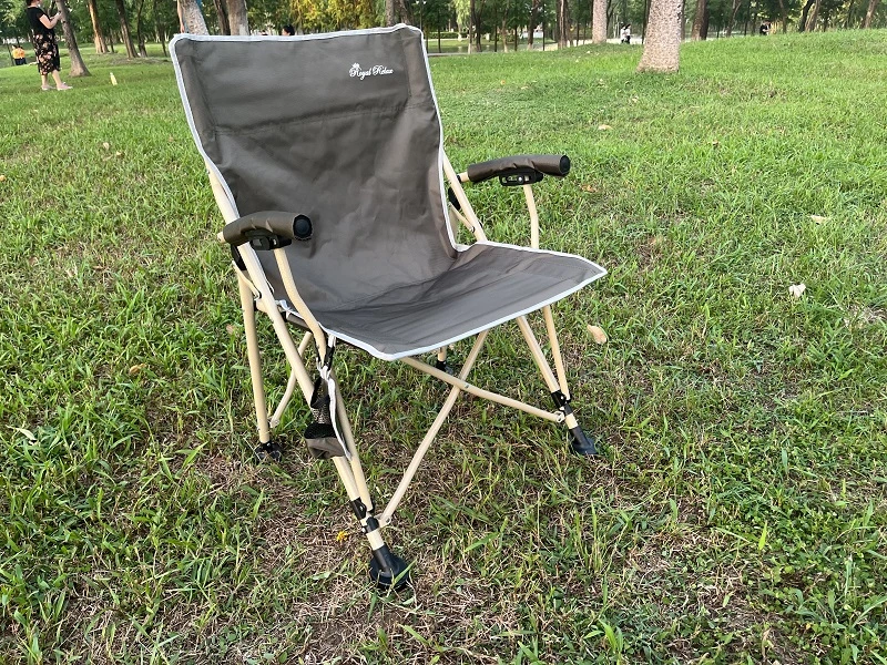 Heavy Duty Folding Camping Chair with Hard Arm Rest Beach Chair