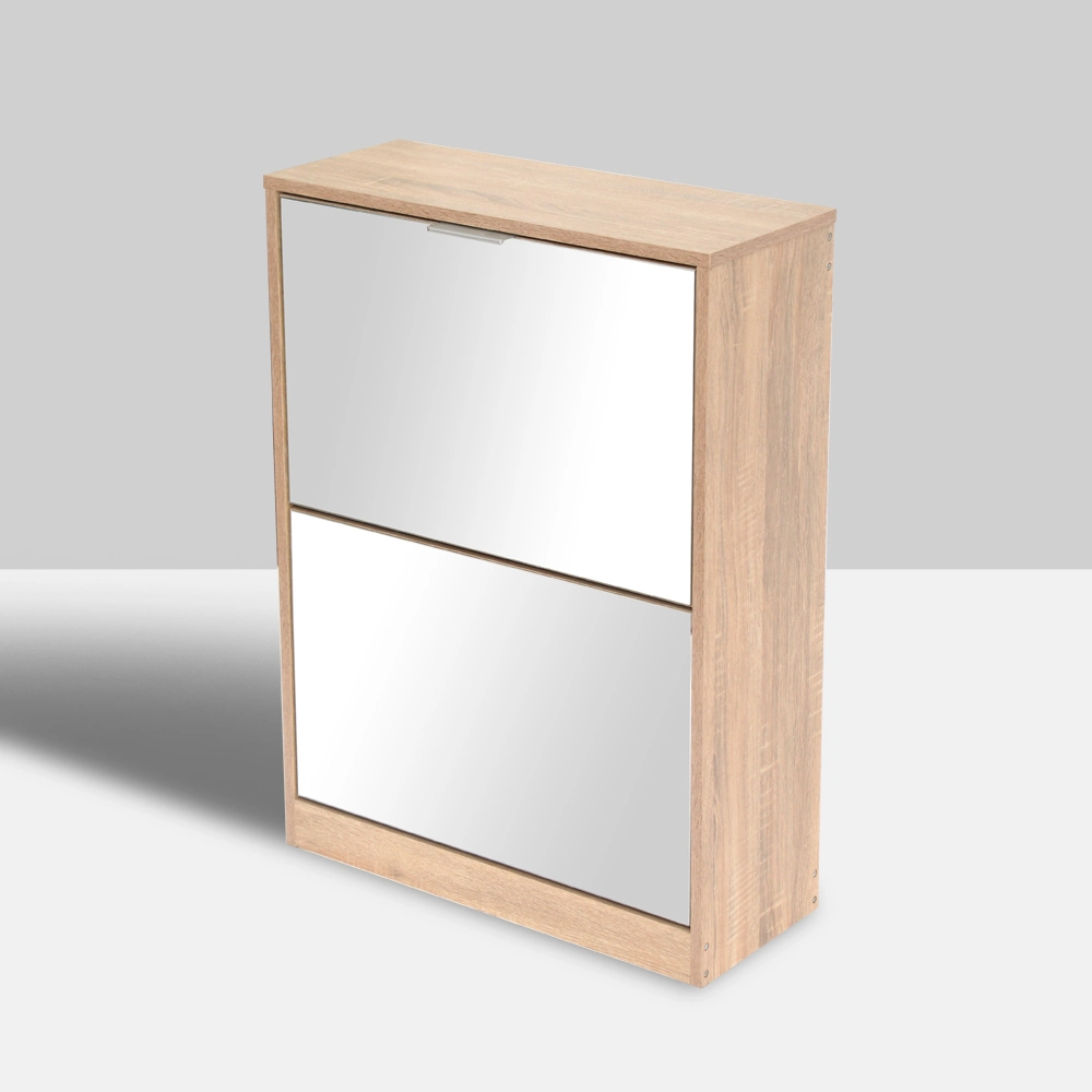 Customized Style Shoe Rack Space Saving Mirror Shoe Cabinet