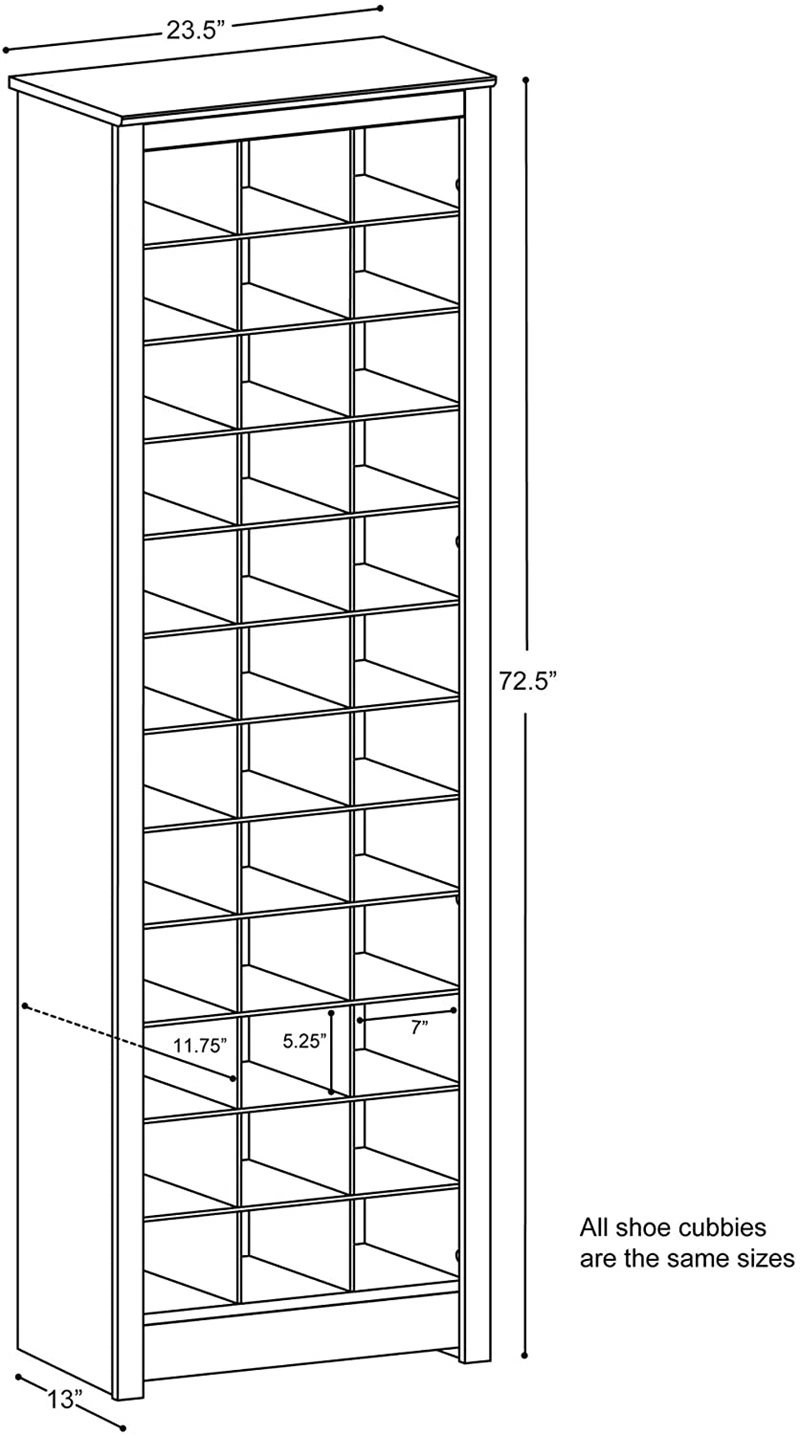 12-Tier Shoe Rack Wooden, Industrial Shoe Storage Organizer, Ideal for Entryway, Hallway, Bedroom