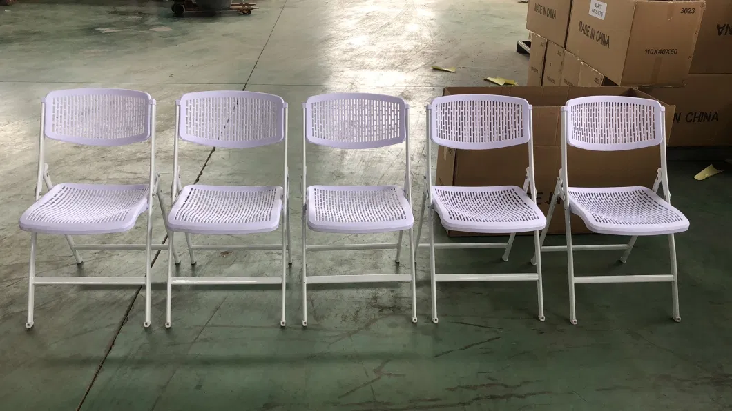 Plastic Foldable Mesh Chair for Banquet Gathering or Wedding Party