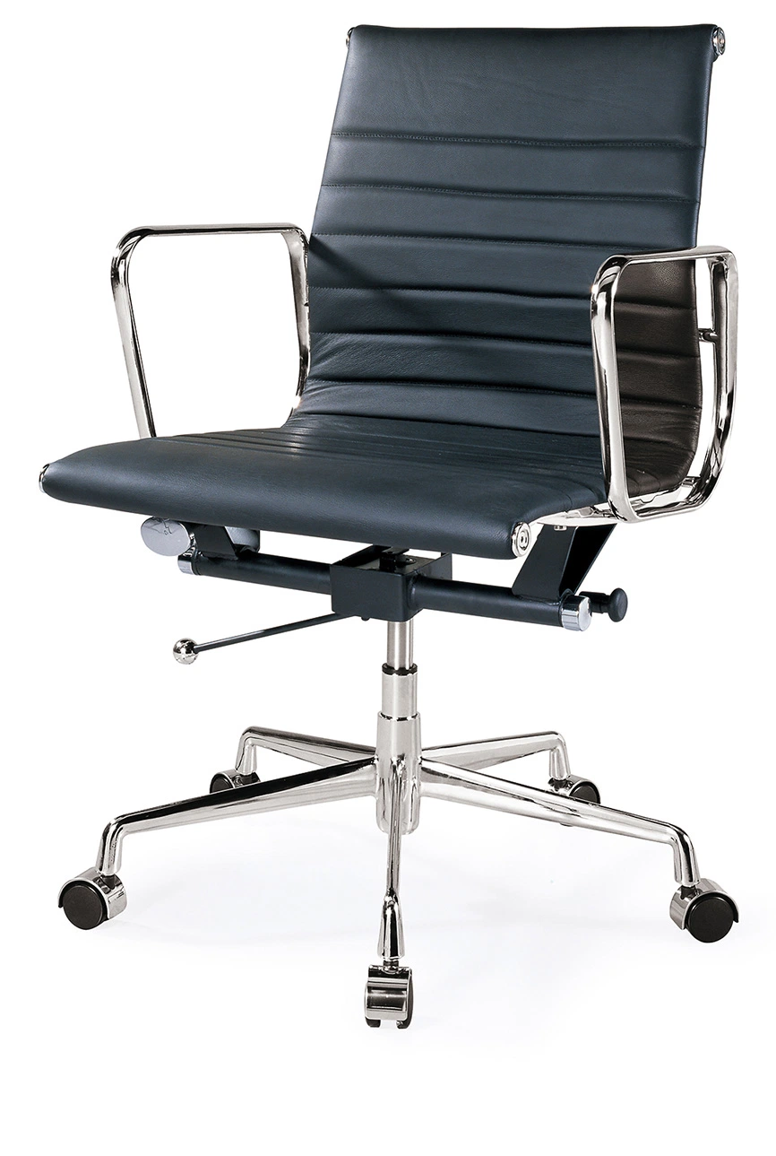 Short Back Aluminum Frame Office Armchair